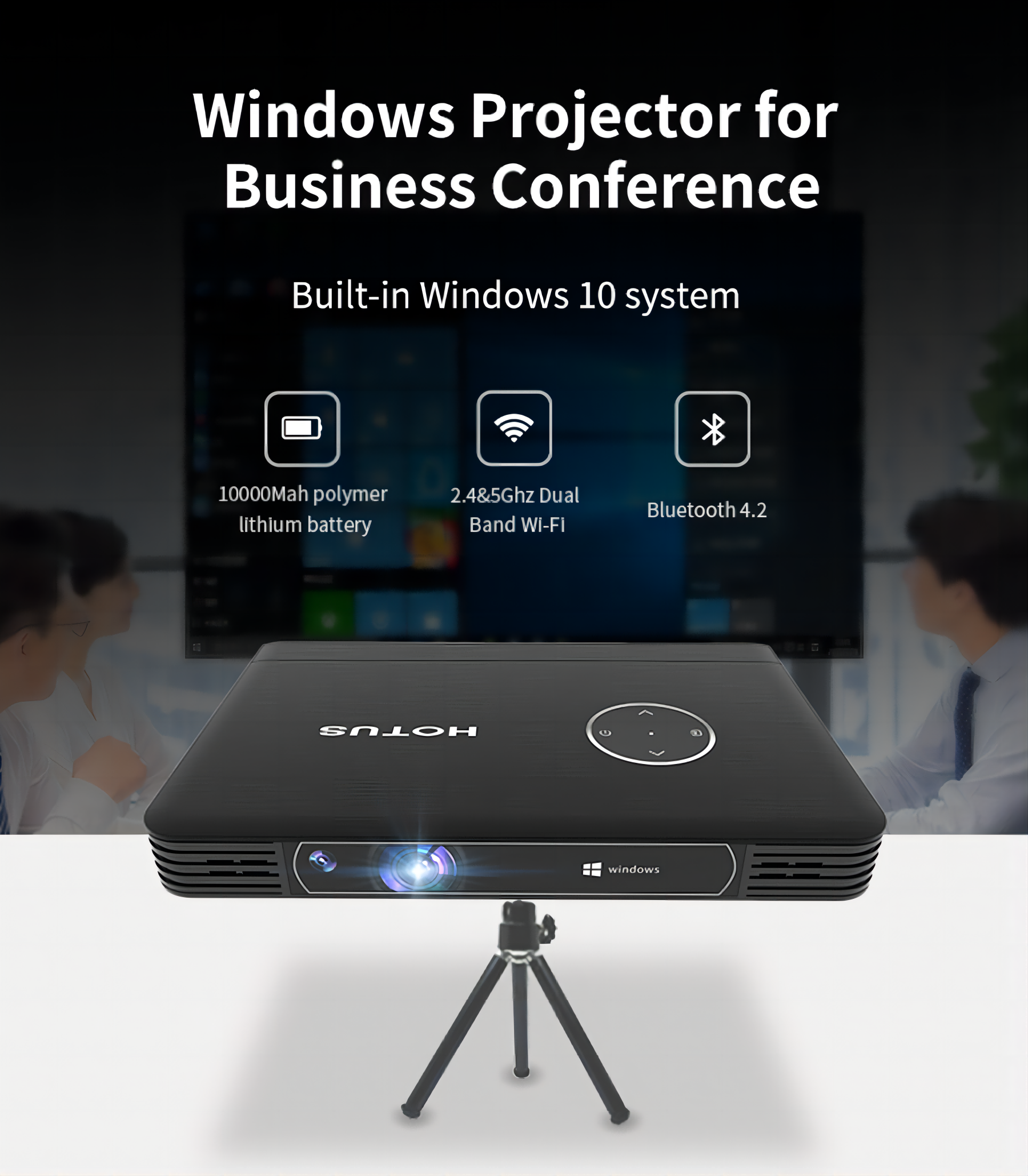 Обзор портативного бизнес-проектора Wise Projector H2(图2)